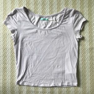 Urban Outfitters pale lavender cropped Tee